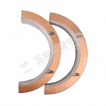 Вкладыши коленвала упорные (полукольца) Yuchai YC6G260N-40, YC6G260N-50 (комплект 2 шт.) /Артикул: G4700-1005012B